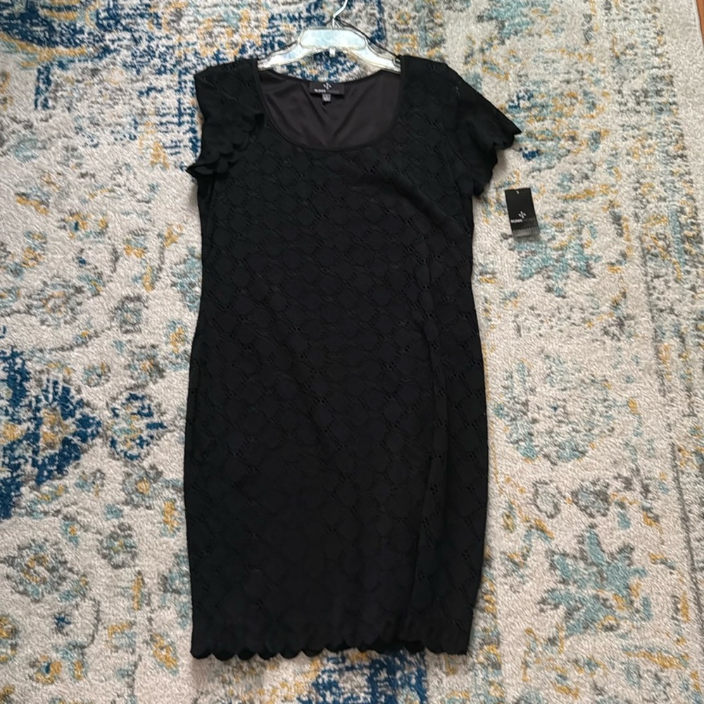 Black dress , short sleeve
